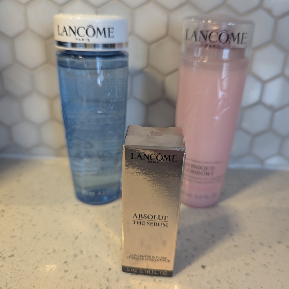 Lancôme Skincare Set with Serum and Toners